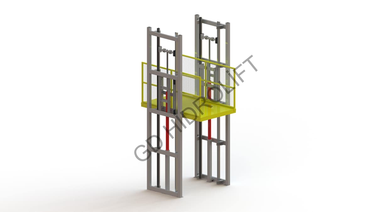 İki Kolonlu Yük Platformu